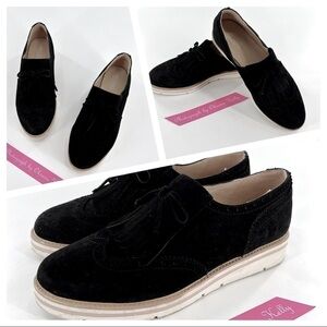 Michael Shannon Morgann Slip on suede Derby Black Size 9 M